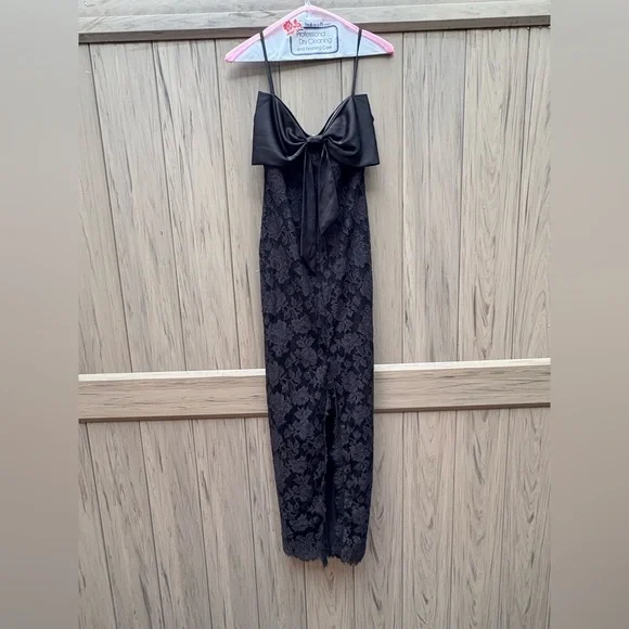 NBD Margaux Maxi Black Dress Lace New with Tags! - Picture 3 of 9